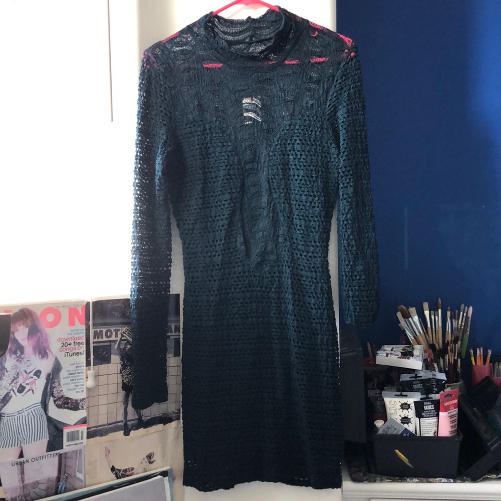 Nightcap dark green bodycon mini dress size 1